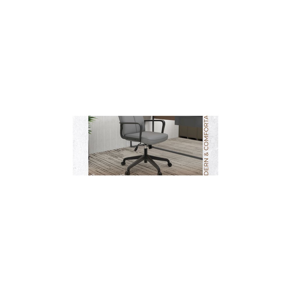 Aiaria Collection Modern Office Chair In Grey. Picture 25