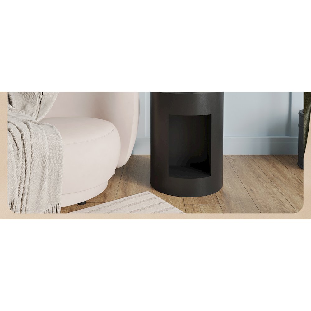 Modern Side End Table Nook Series In Black. Picture 15