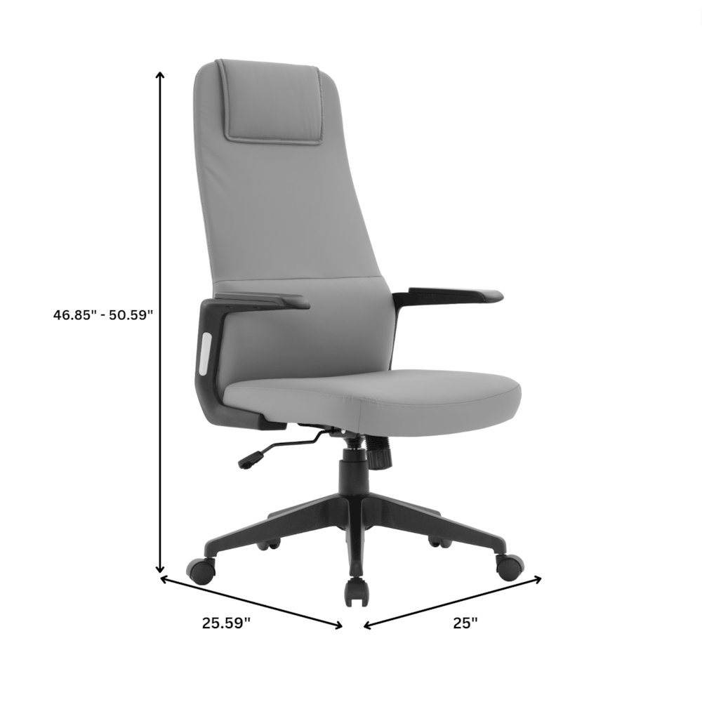 Nexa Collection Modern Office Chair In Grey. Picture 10