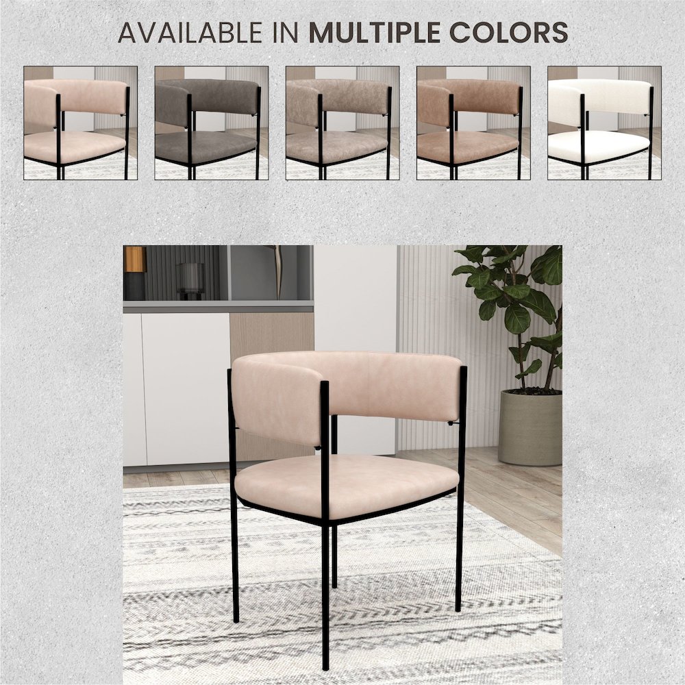 Cyril Collection Modern Chair in Taupe. Picture 9