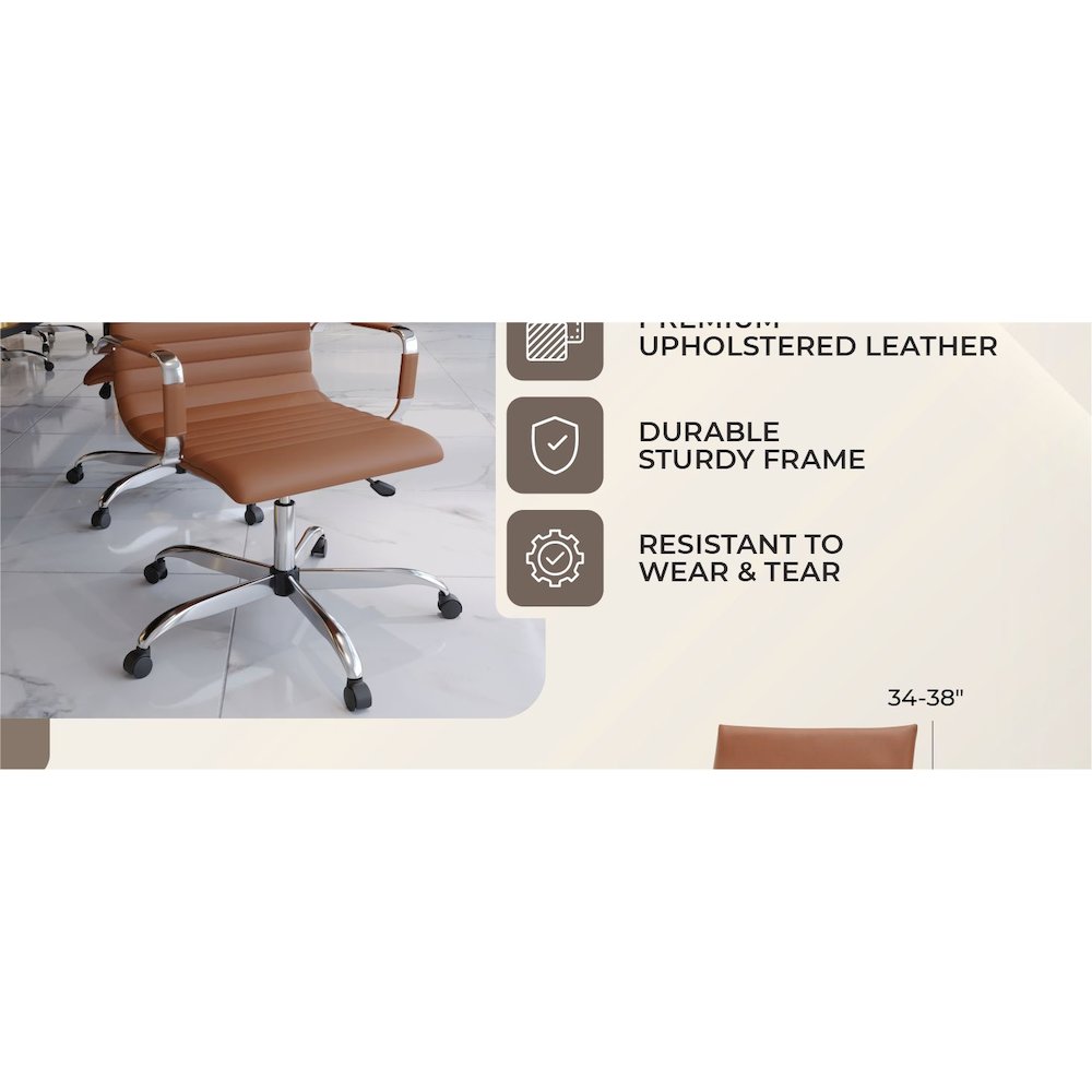 Harris Modern Adjustable Office Executive Swivel Chair Task Office Chair. Picture 40