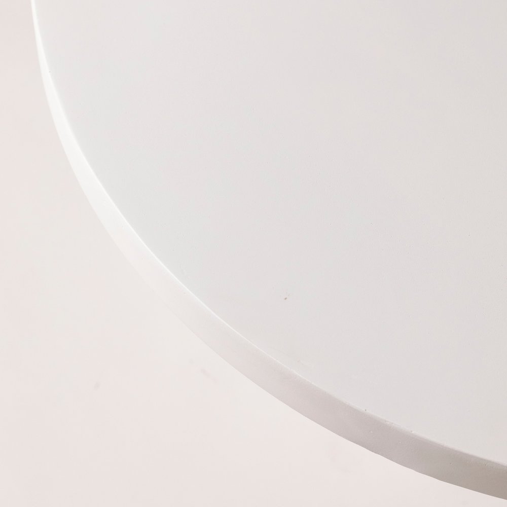 Dune Collection Fiberglass Outdoor Coffee Table In White. Picture 9