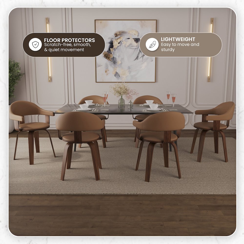 Modern Wooden Dining Chair. Picture 4