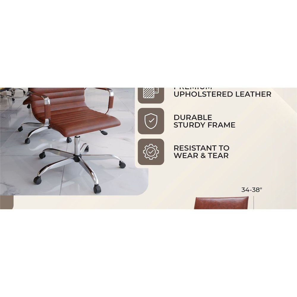 Harris Modern Adjustable Office Executive Swivel Chair Task Office Chair. Picture 35