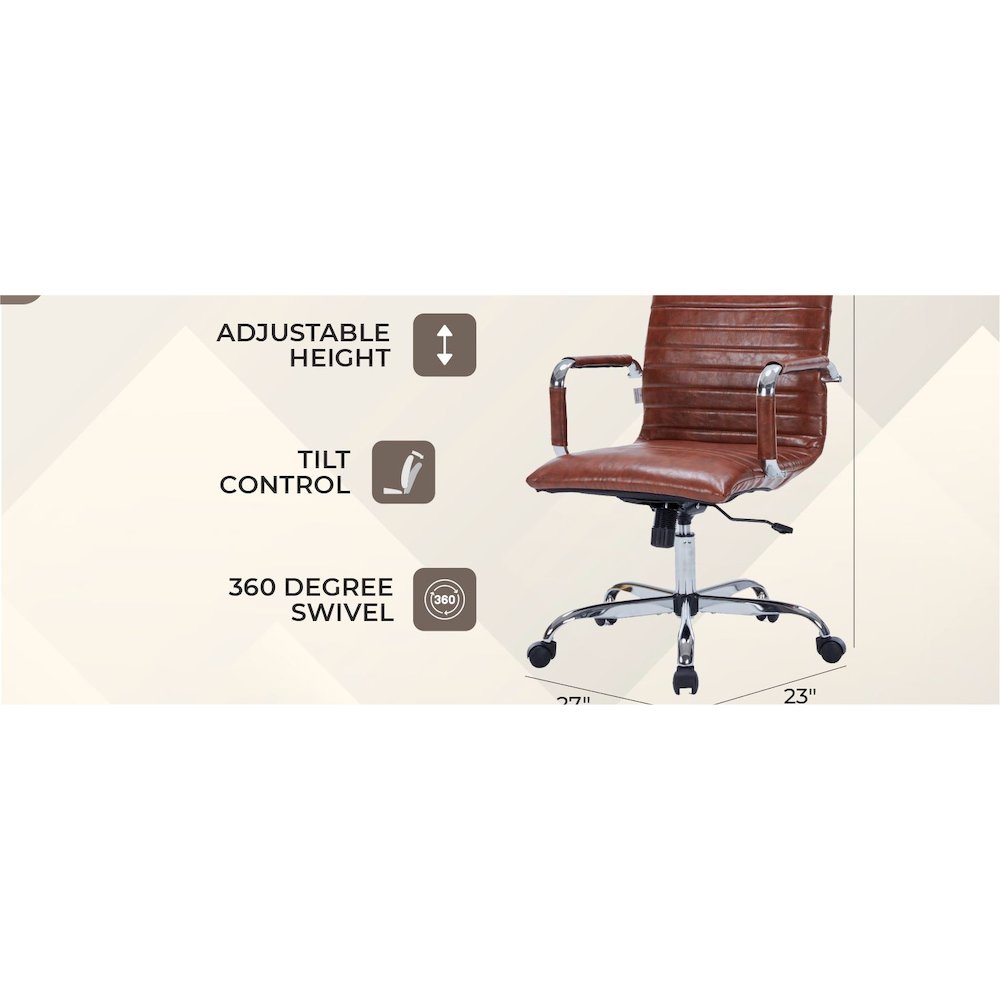 Harris Modern Adjustable Office Executive Swivel Chair Task Office Chair. Picture 36