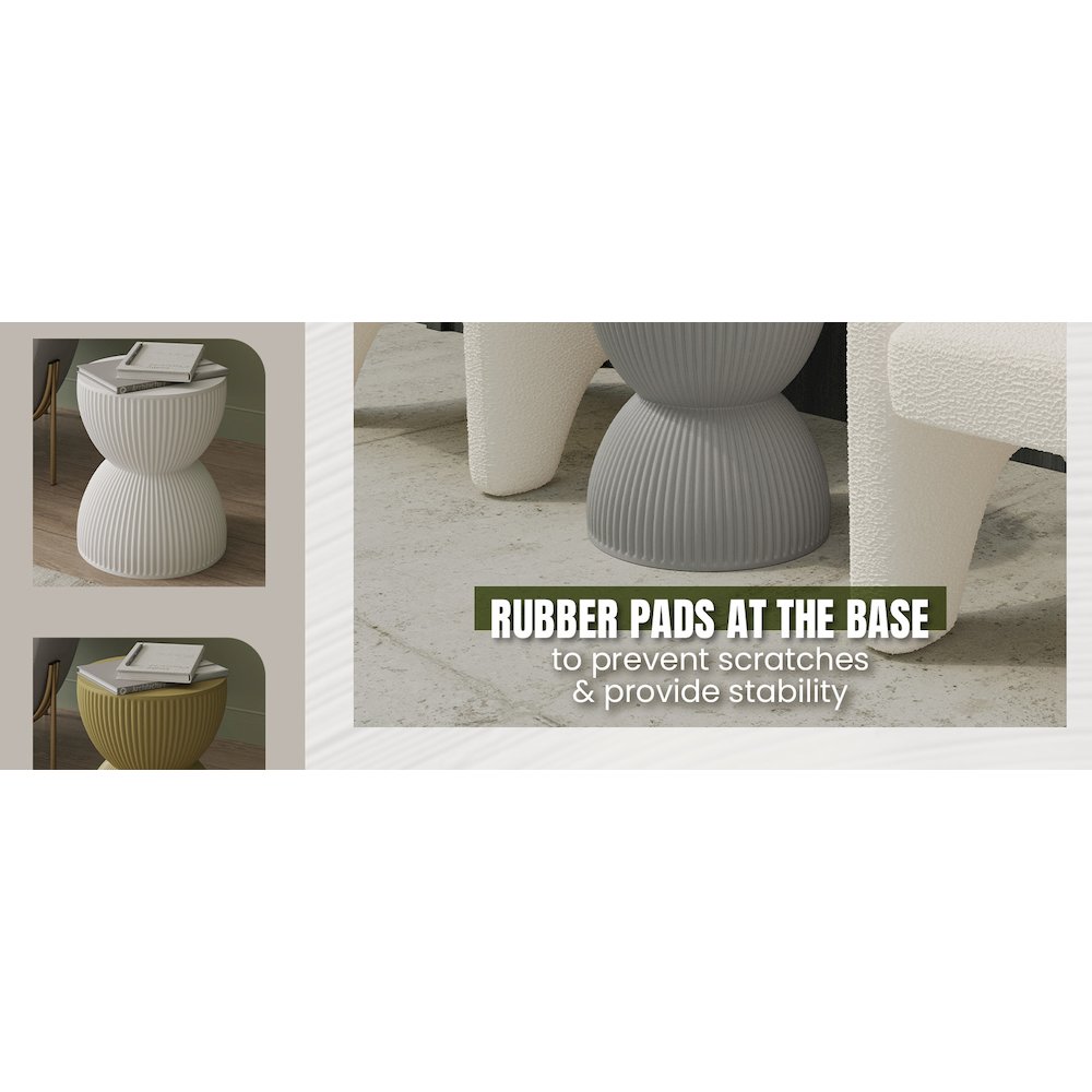 Modern Side End Table Spire Series In Grey. Picture 19