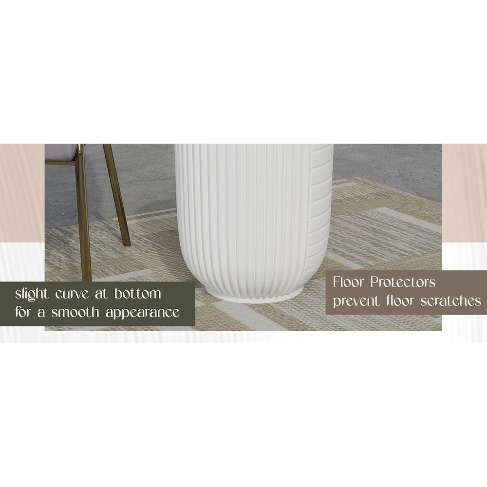 Modern Side End Table Trove Series In White. Picture 20