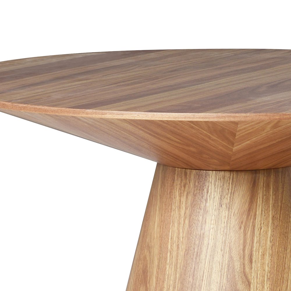 Fynix Collection Modern Dining Table In Natural Wood. Picture 13
