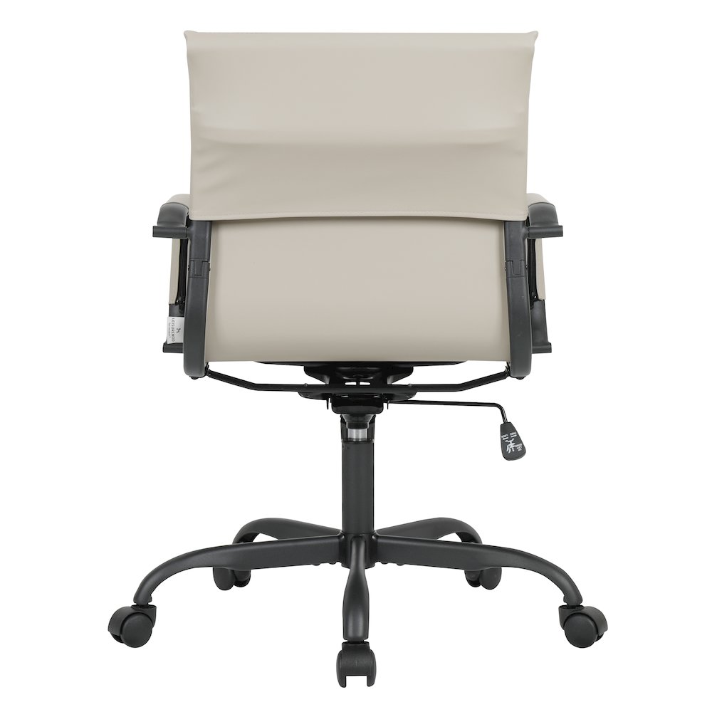Harris Leather Home Office Chair in Tan With Black Frame. Picture 26