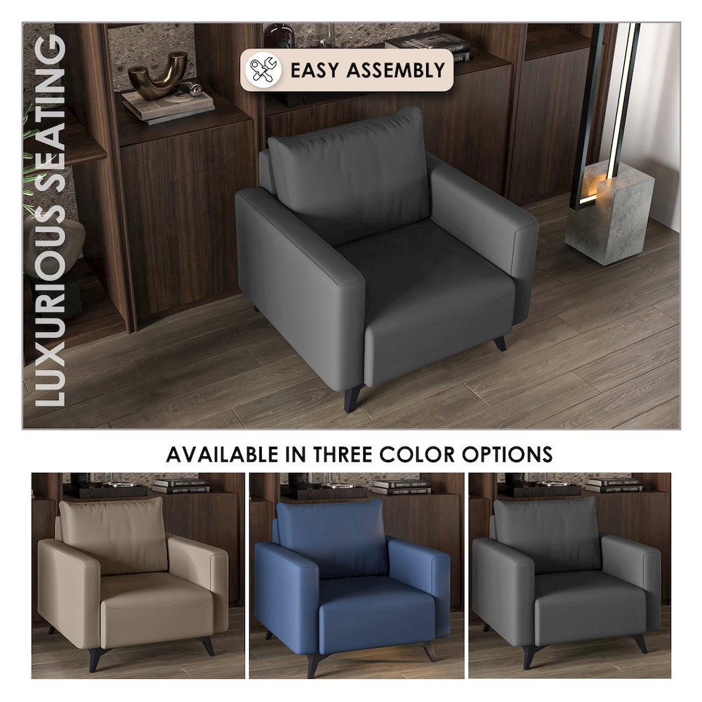 Inno Collection Single Seater Sofa In Grey. Picture 5