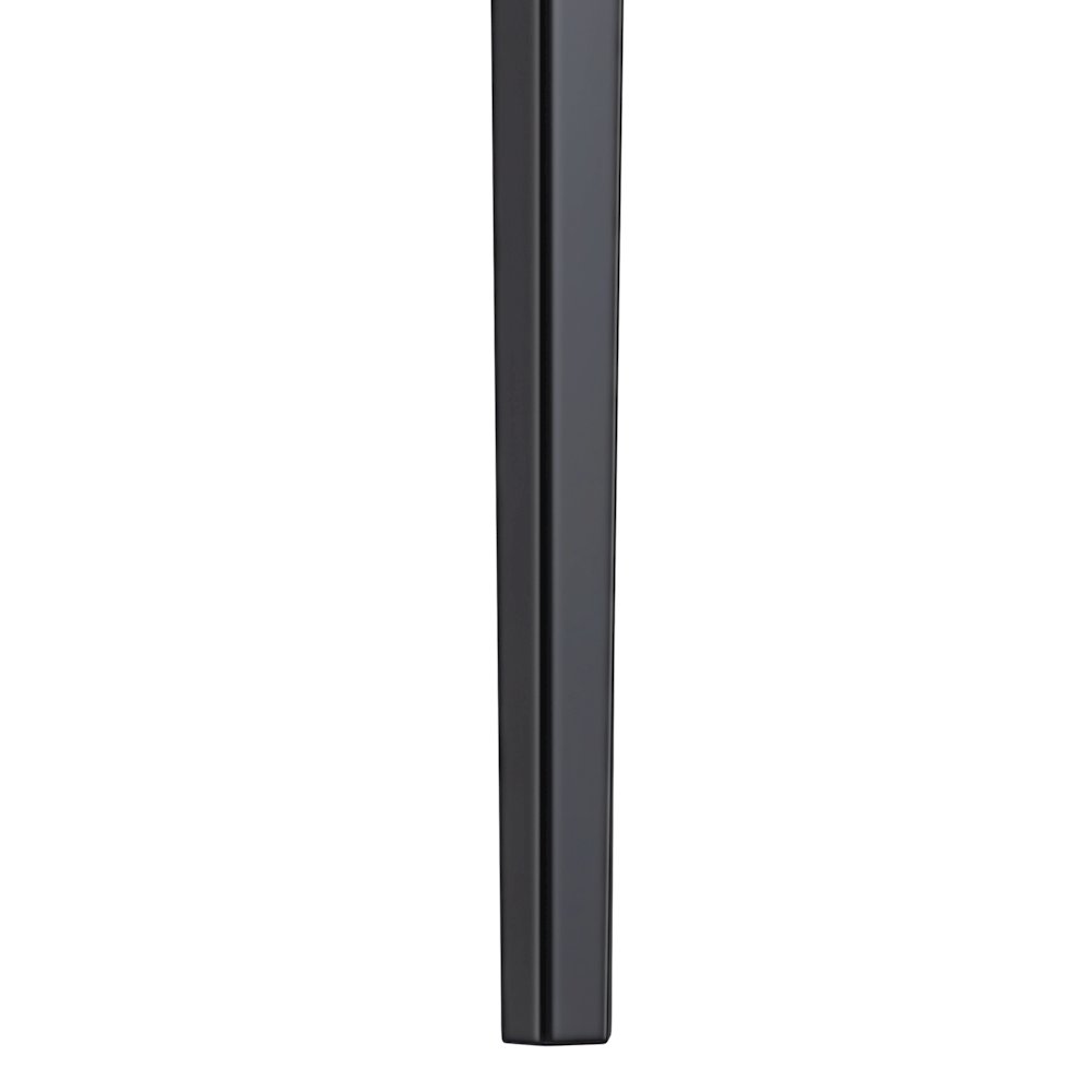 Avo Series Modern Dining Table Black Base, With 62 White/Gold Sintered Stone Top. Picture 27