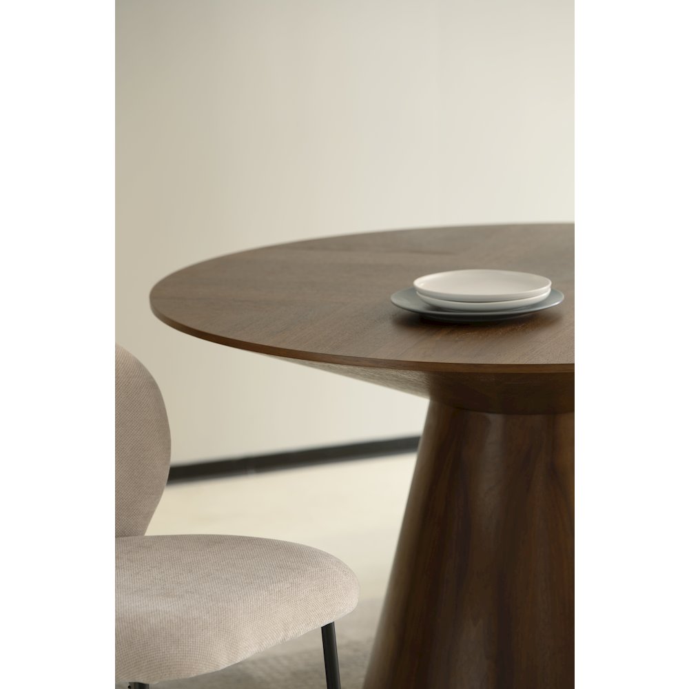 Fynix Collection Modern Dining Table In walnut. Picture 26