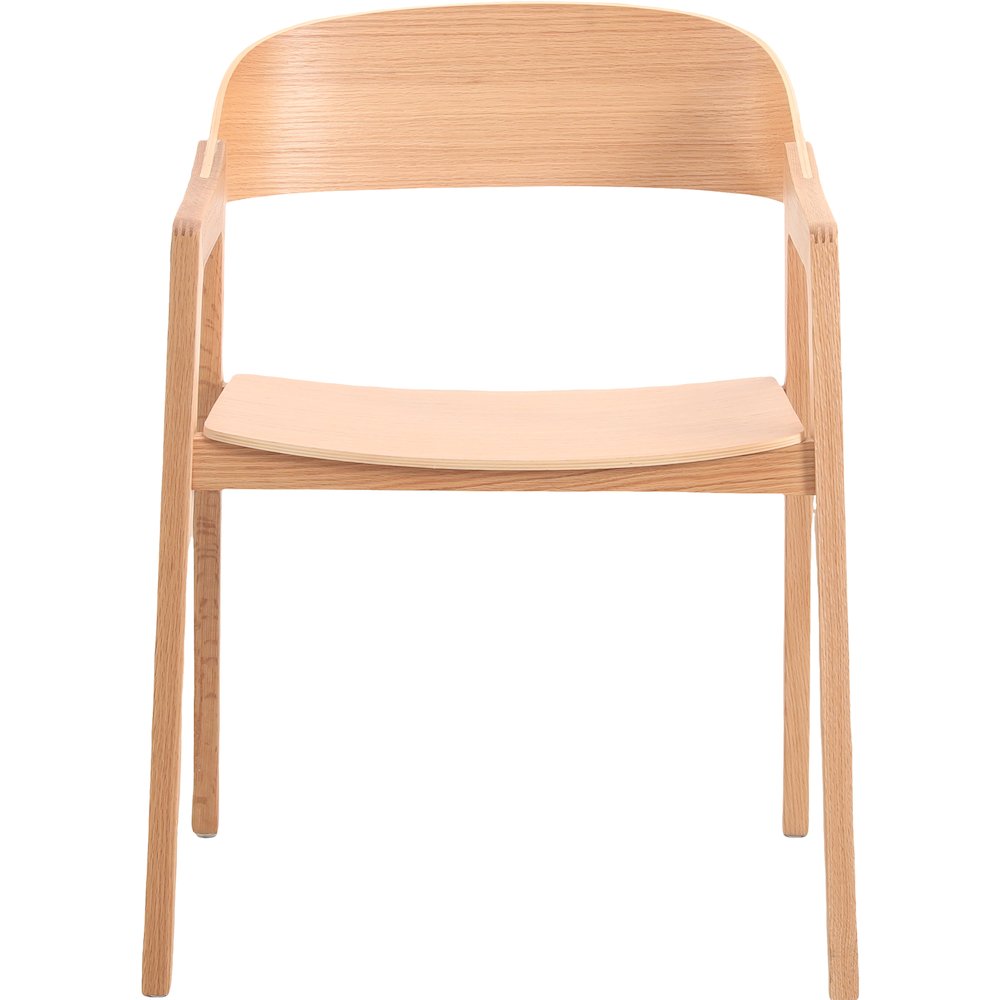 Rivo Collection Elegant Dining Chair in Natural Wood. Picture 11