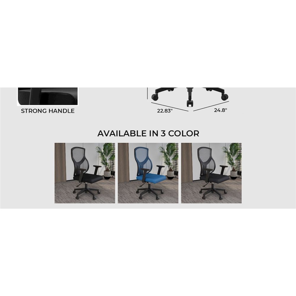 Office Glen Series Office Task Chair In Black. Picture 20