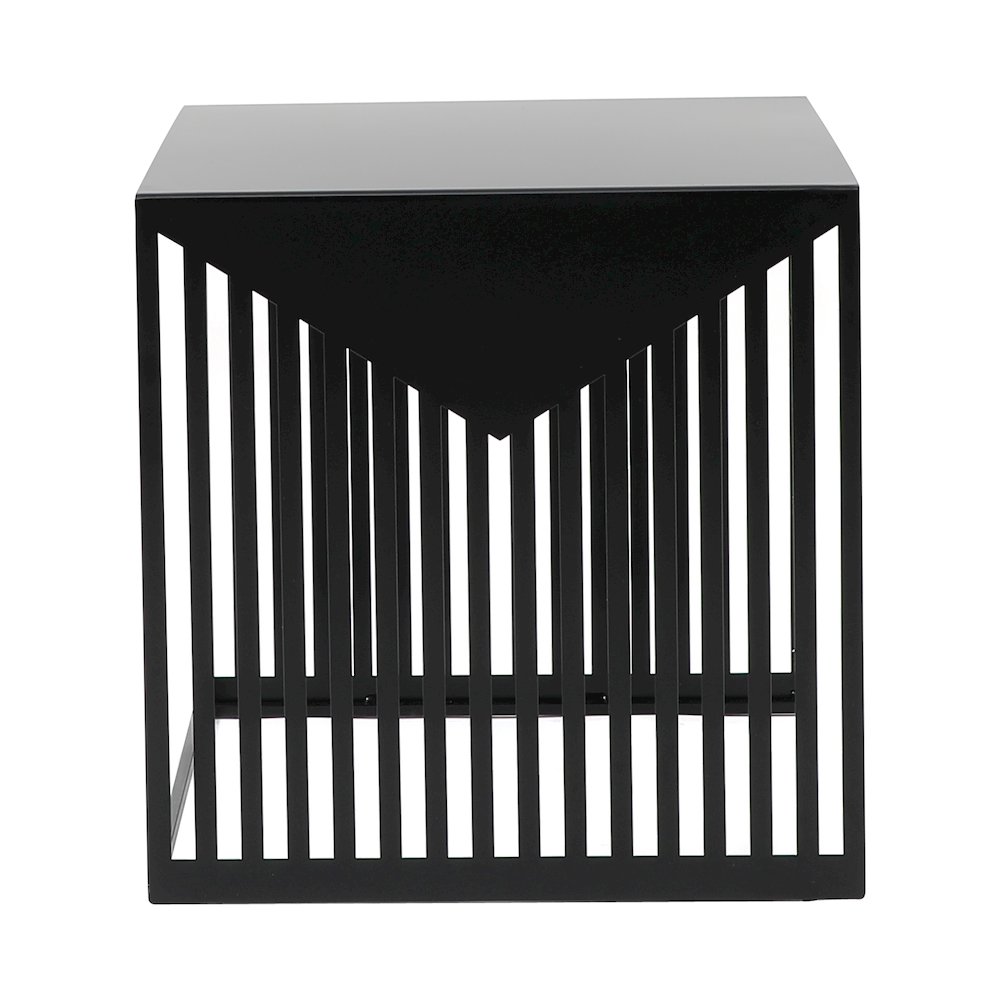 Cisco Modern Square Steel Side Table with Powder Coated Finish. Picture 11