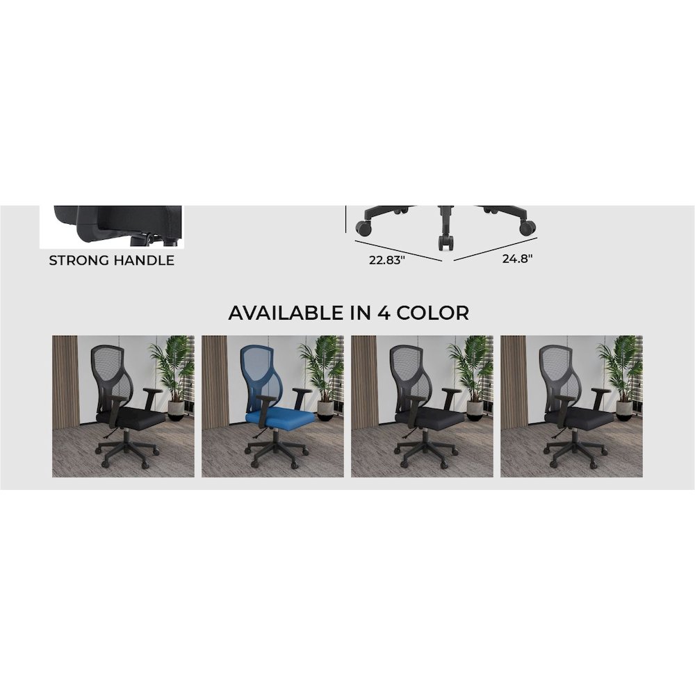 Office Glen Series Office Task Chair In Light Grey. Picture 26