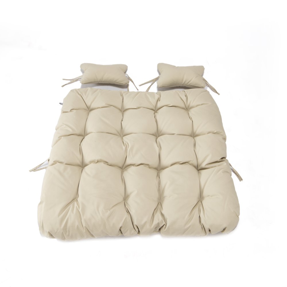 Wicker 2 Person Double Folding Hanging Egg Swing Cushion. Picture 6