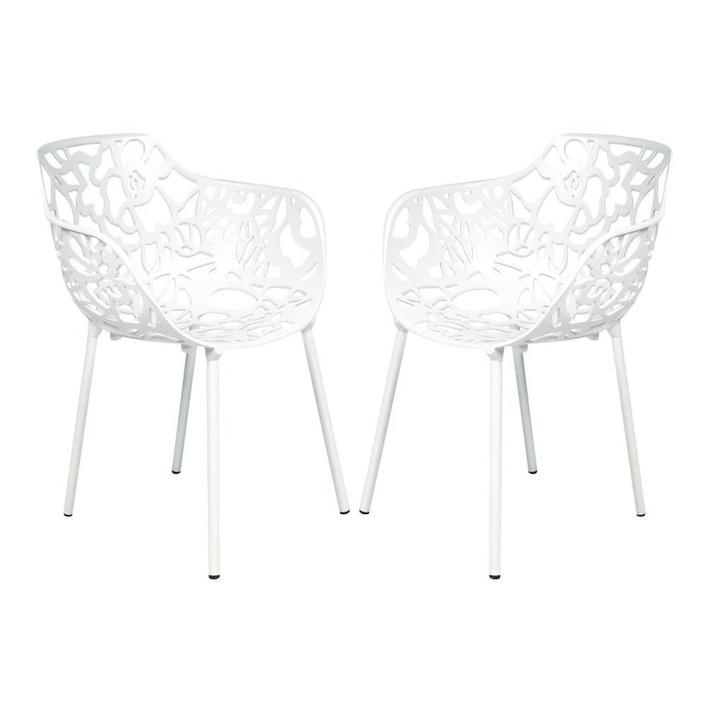 Modern Devon Aluminum Armchair, Set of 2. Picture 2