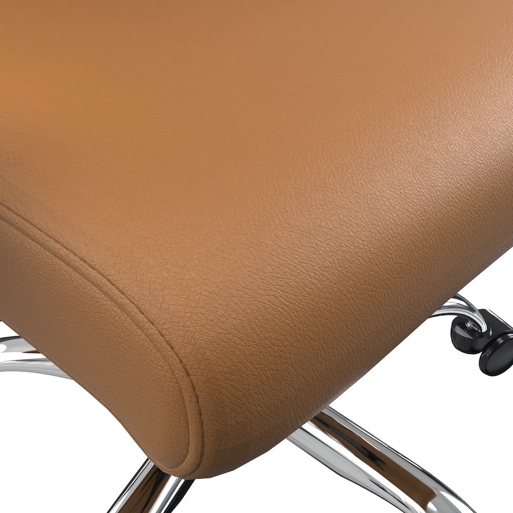 Evander Series Office Chair in Acorn Brown Leather. Picture 9