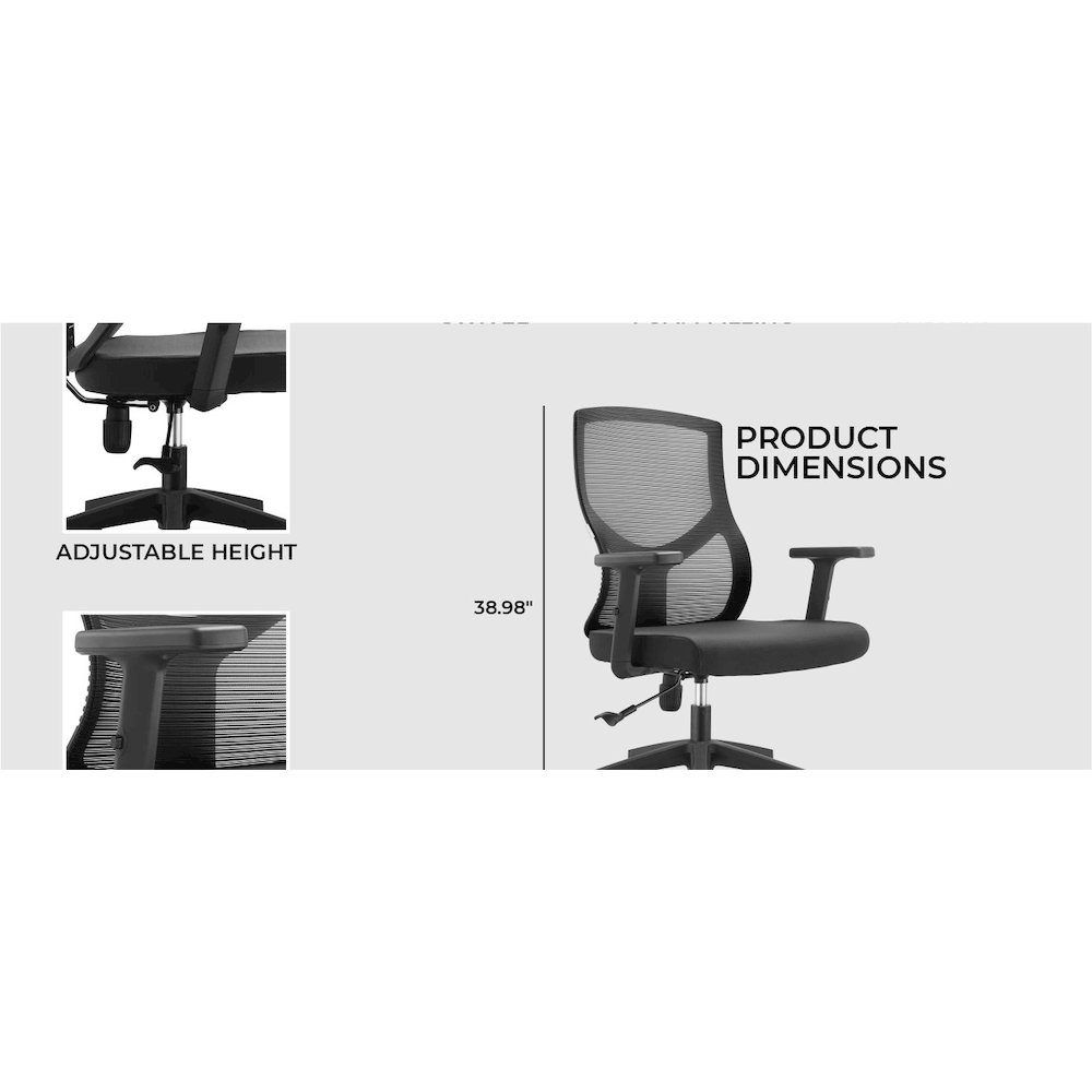 Office Glen Series Office Task Chair In Grey. Picture 29