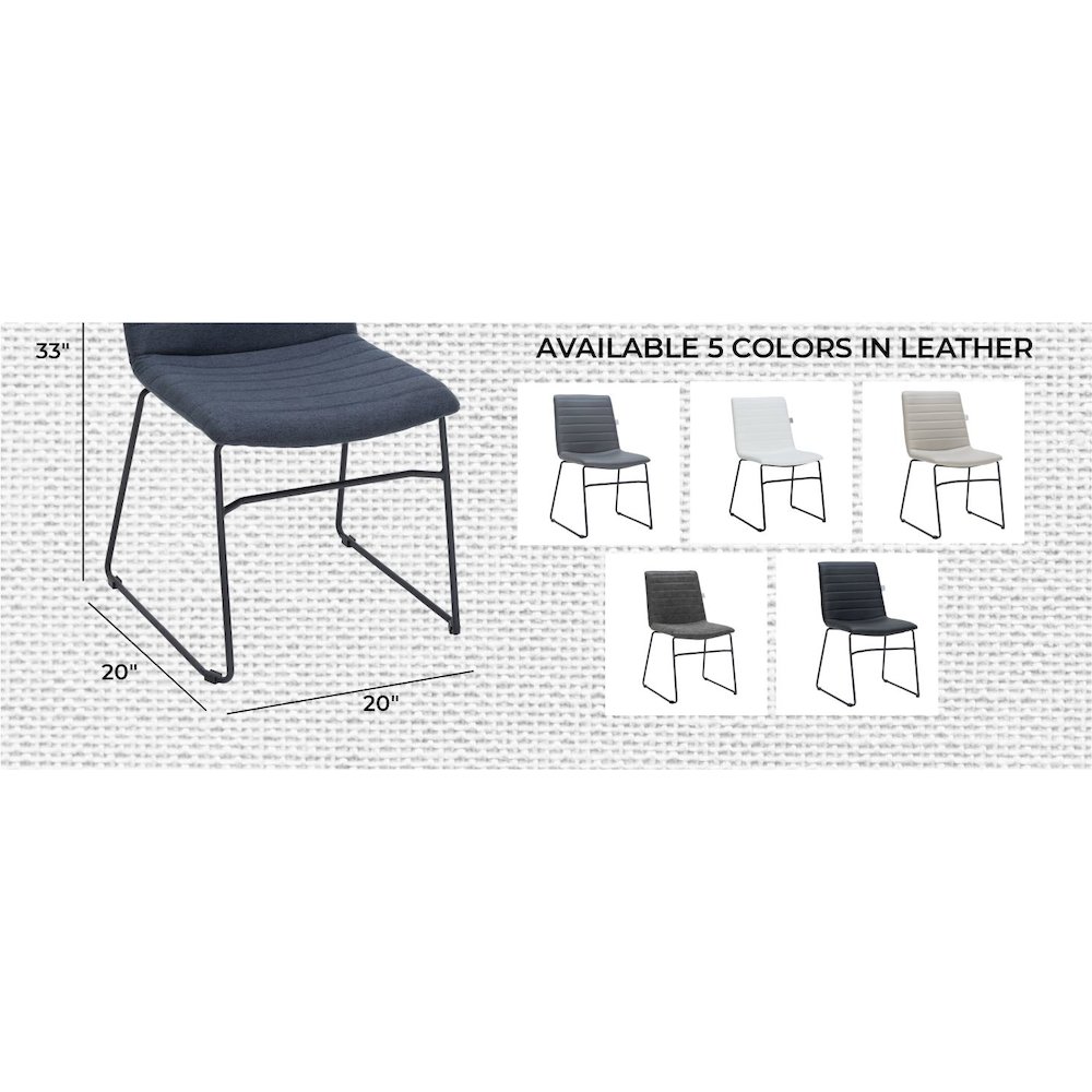 Zylar Series Office Guest Chair in Dark Blue Fabric. Picture 28