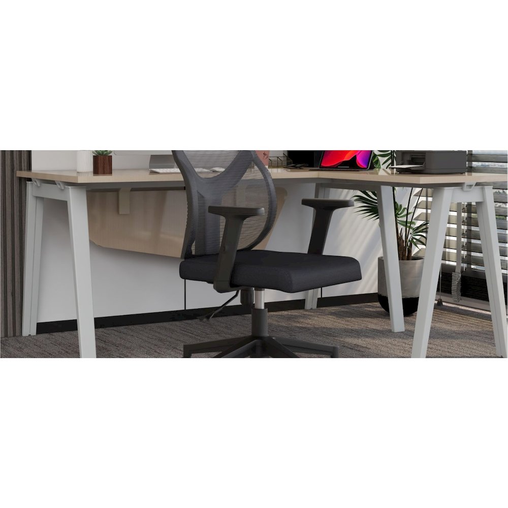 Office Glen Series Office Task Chair In Light Grey. Picture 37