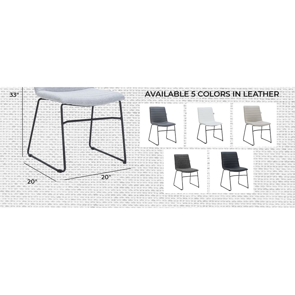 Zylar Series Office Guest Chair in Grey Fabric. Picture 26