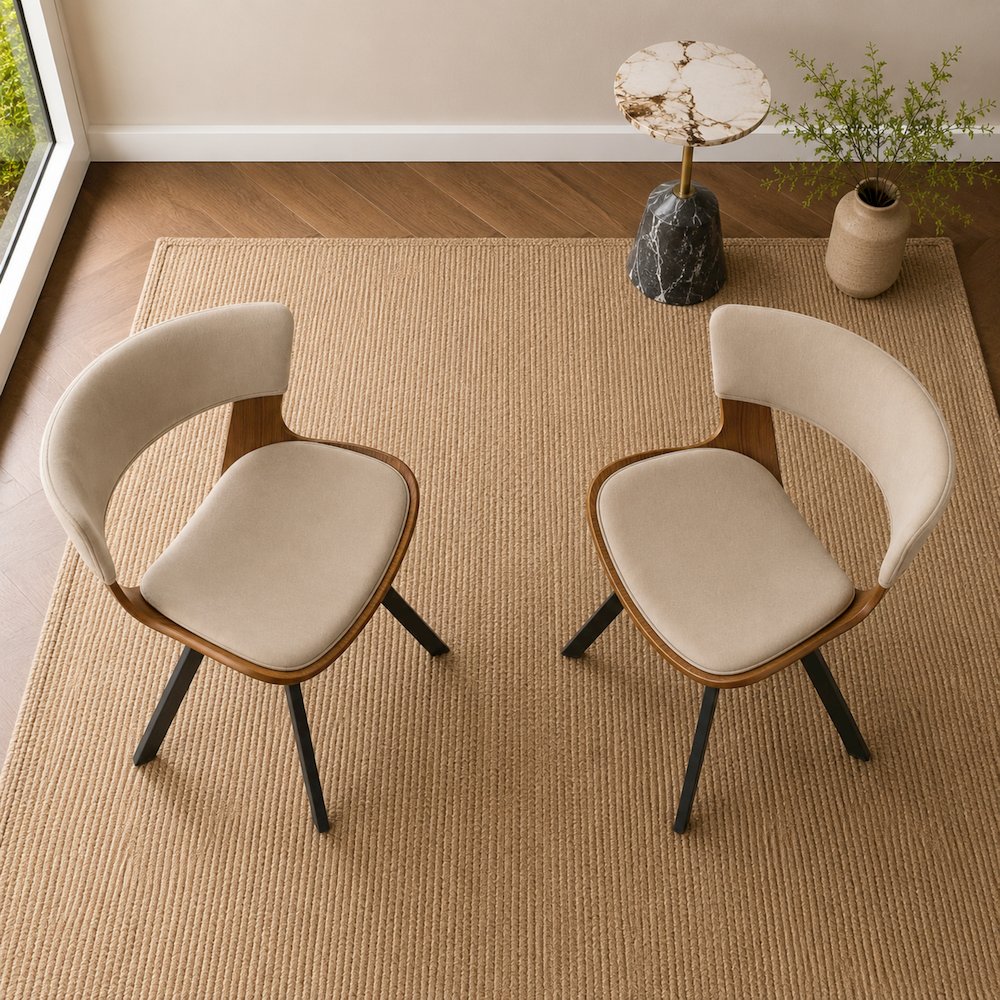 Bristol Dining table, White Base with 27" Round Light Natural MDF top. Picture 12
