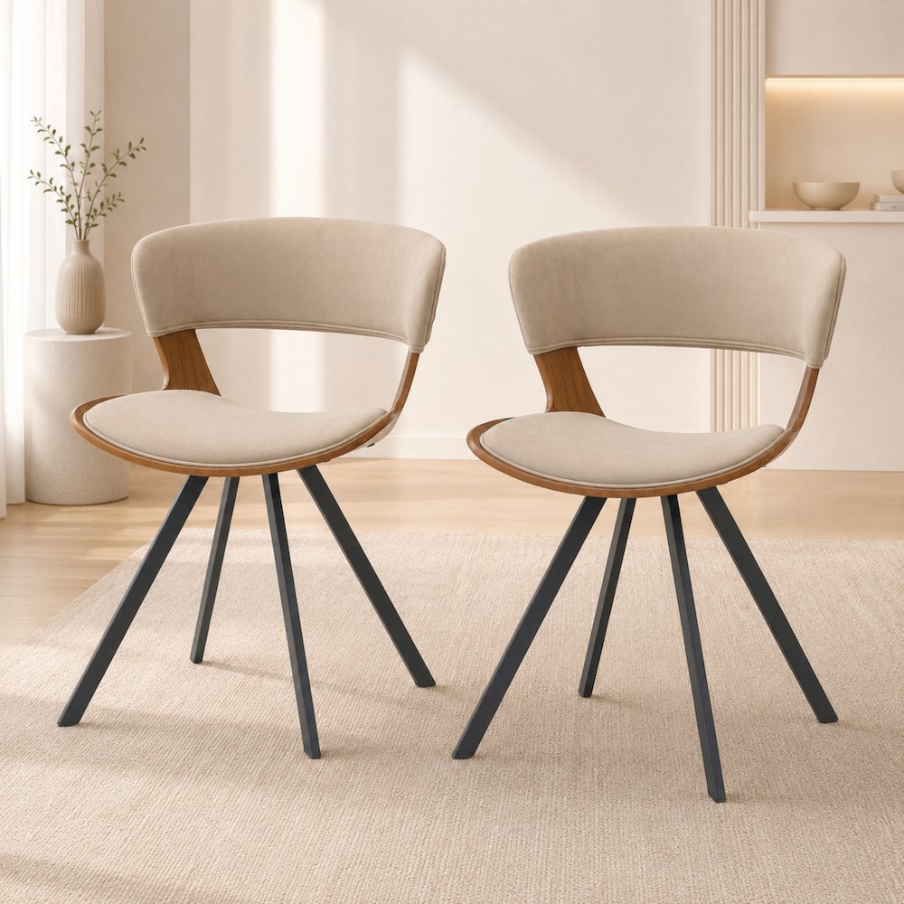 Bristol Dining table, White Base with 27" Round Cognac Brown MDF top. Picture 10