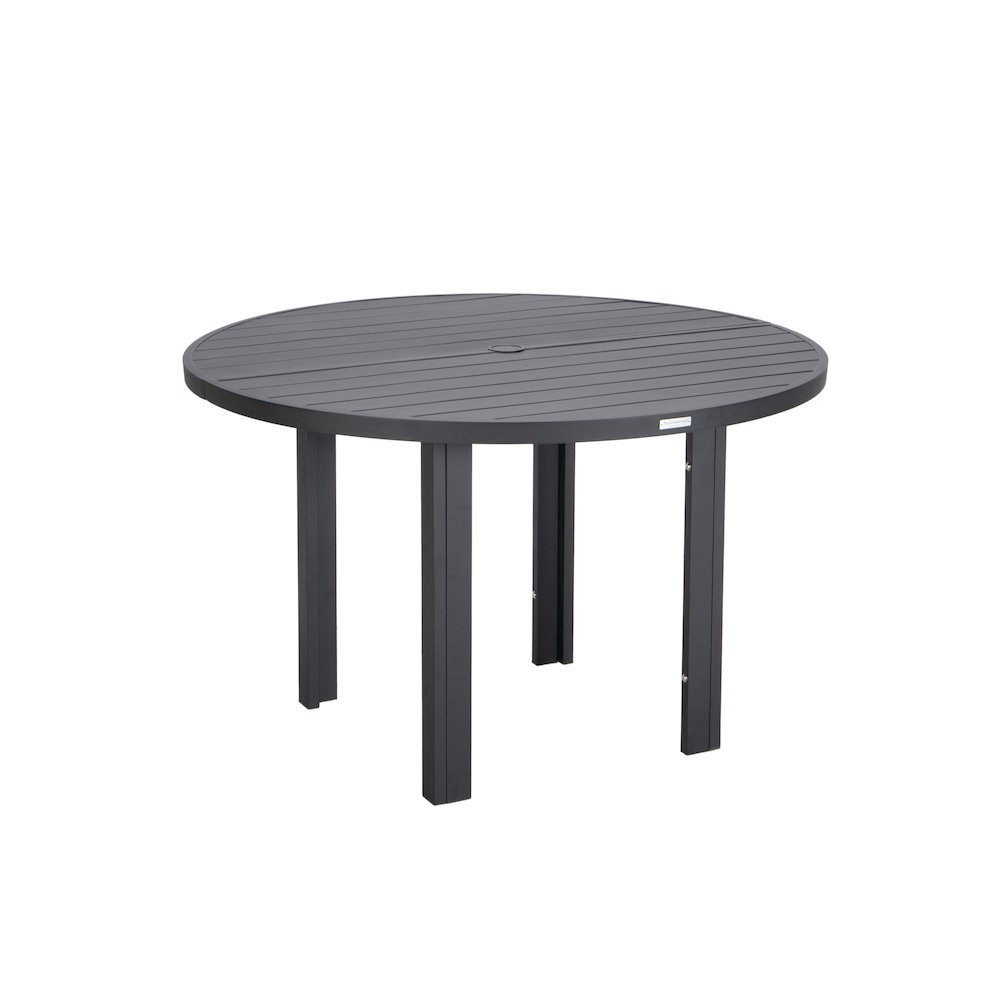 Chelsea 60″ Round Outdoor Aluminum Dining Table for Patio. Picture 22
