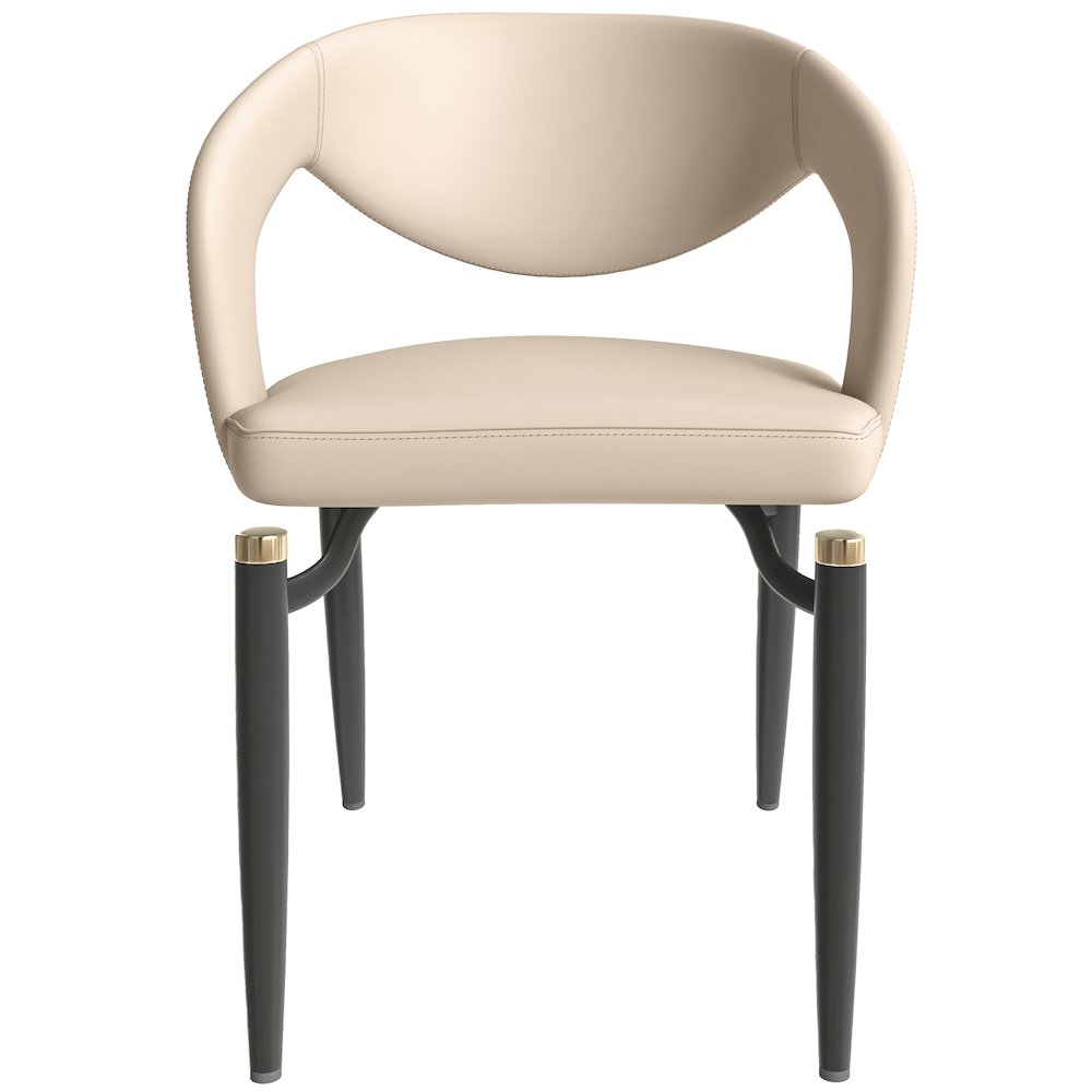 Entice Collection Modern Dining Chair Set of 4 in Grey. Picture 19