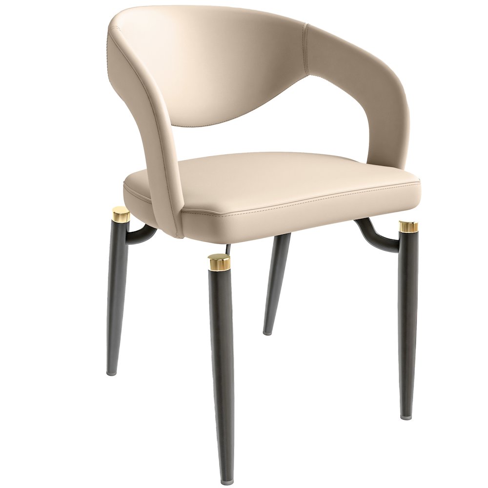 Entice Collection Modern Dining Chair Set of 4 in Grey. Picture 24