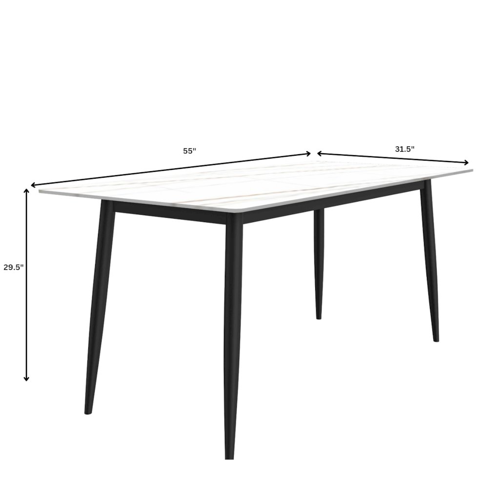 Zayle Series Modern Dining Table. Picture 12