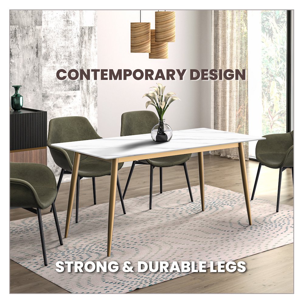 Zayle Series Modern Dining Table. Picture 73
