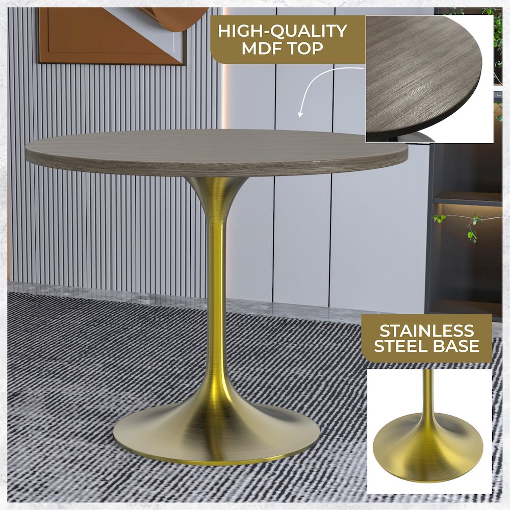 Verve Collection 36" Round Dining Table. Picture 2