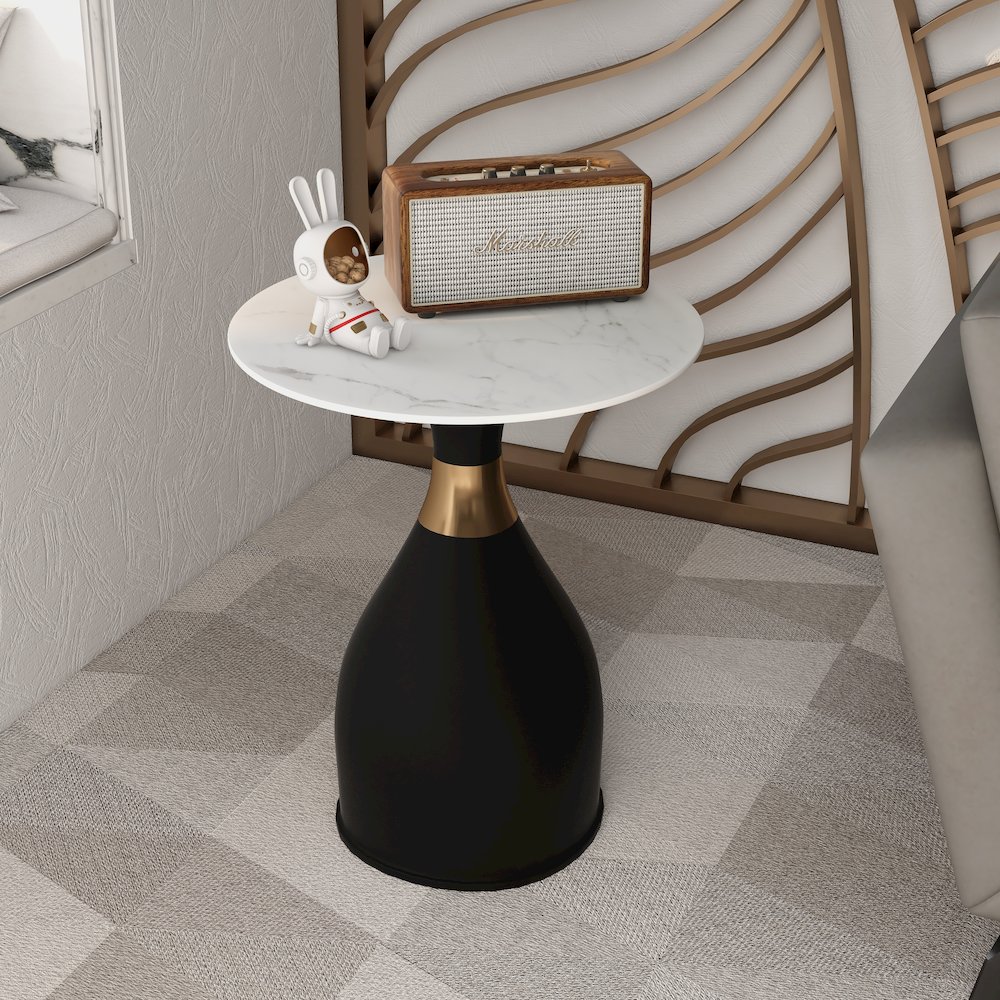Bento Collection Modern End Table In Black. Picture 22