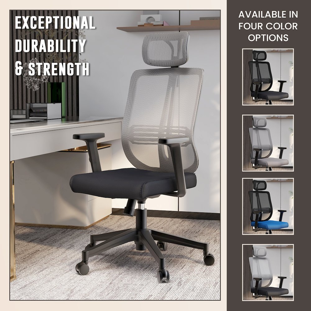 Office Nift Series Office Task Chair In White. Picture 9