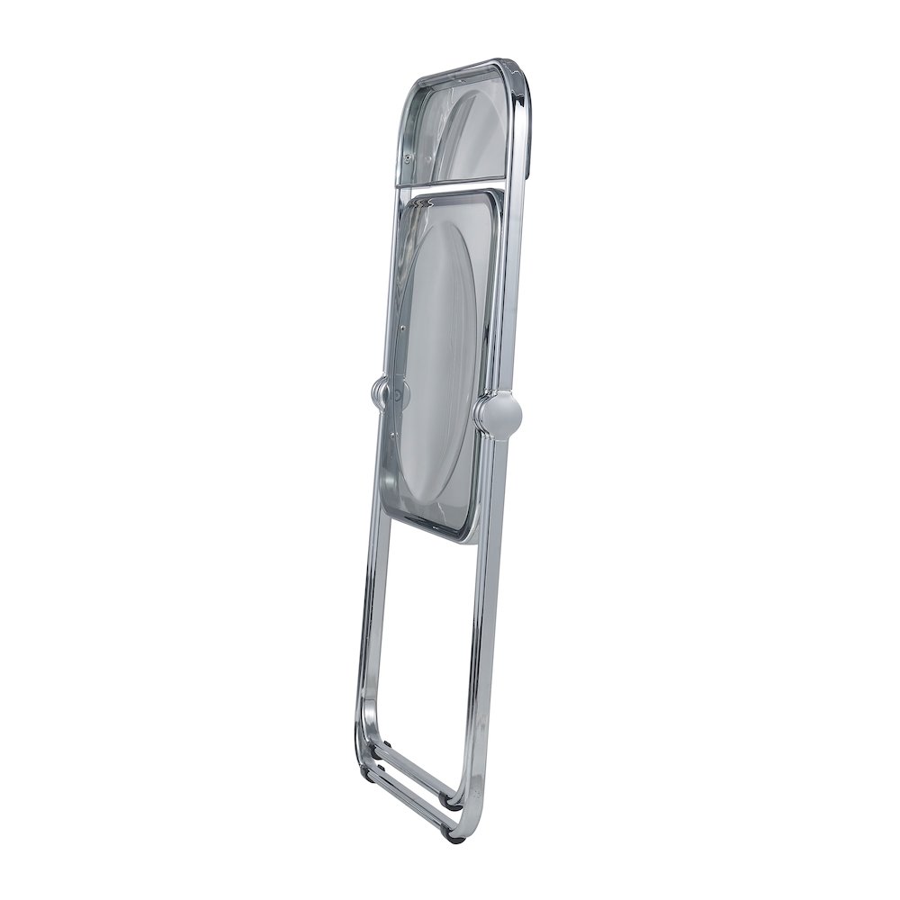 Lawrence Acrylic Folding Chair With Metal Frame. Picture 13