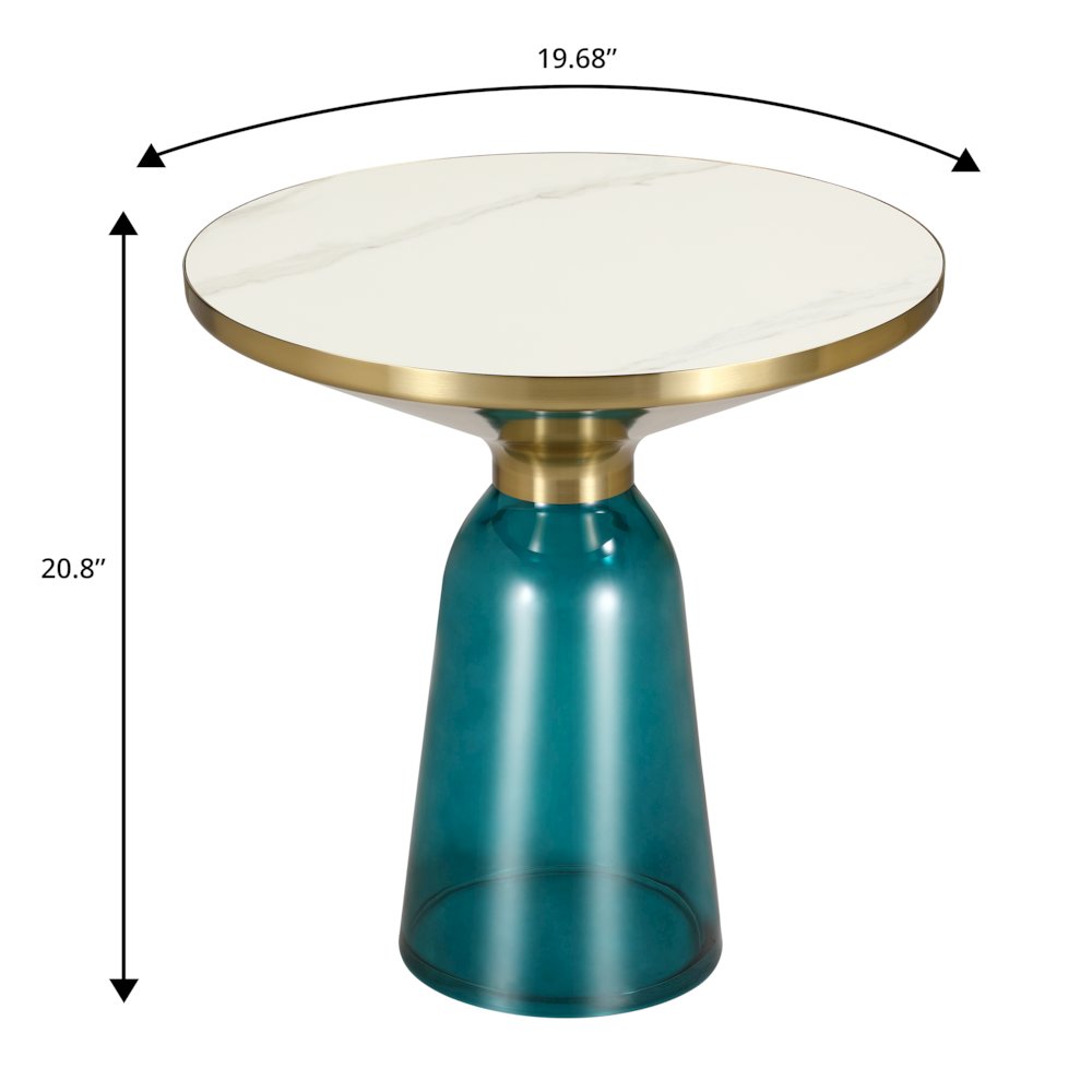 Tully Collection Glass side Table. Picture 17