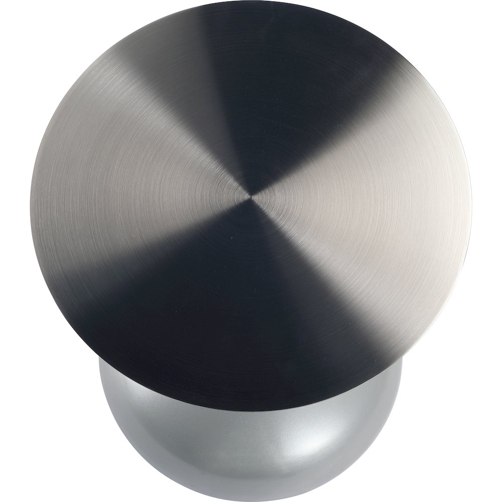 Savoy Collection Modern End Table In Silver. Picture 17