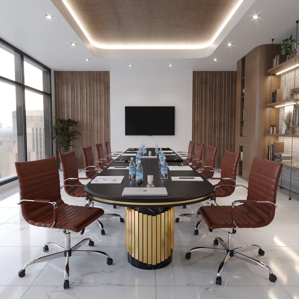 Harris Modern Adjustable Office Executive Swivel Chair Task Office Chair. Picture 10