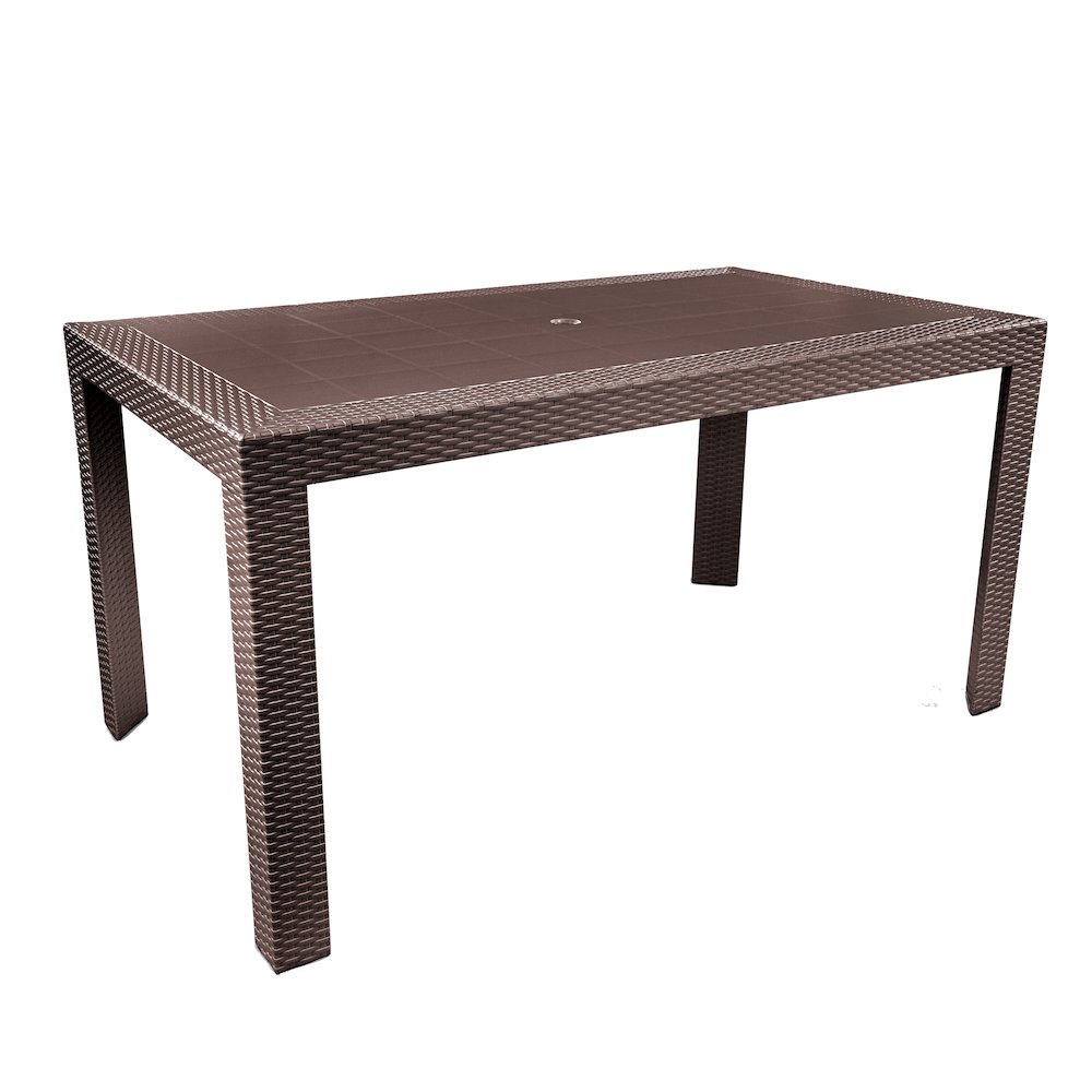 Mace Weave Design Outdoor Dining Table. Picture 1