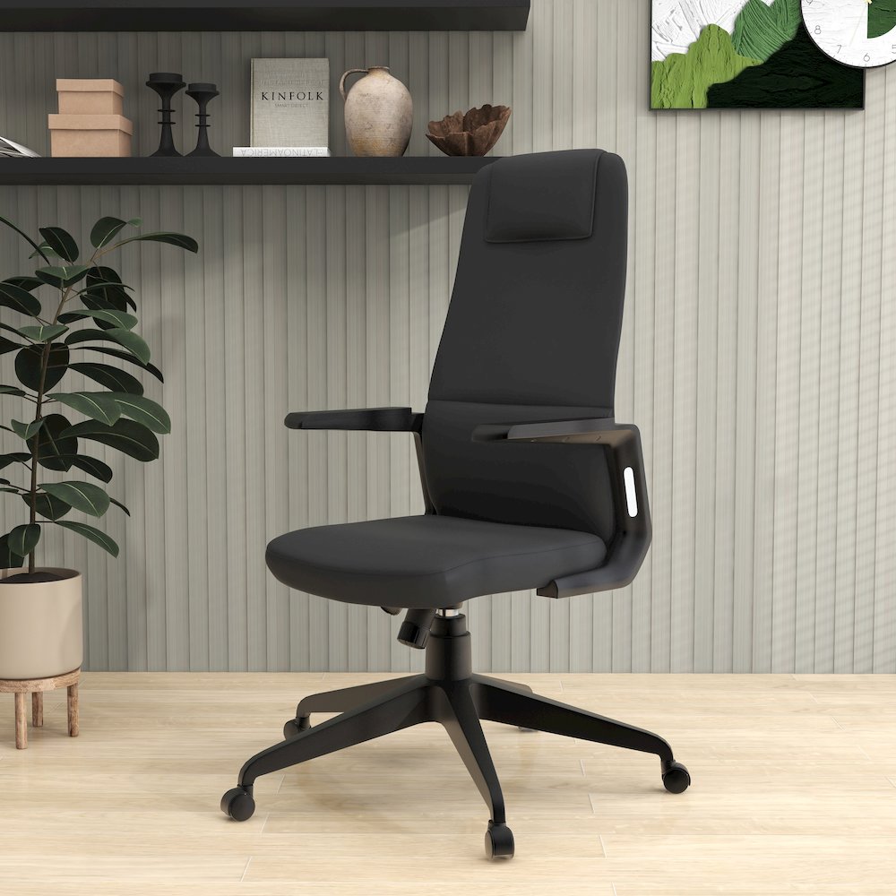 Nexa Collection Modern Office Chair In Black. Picture 2