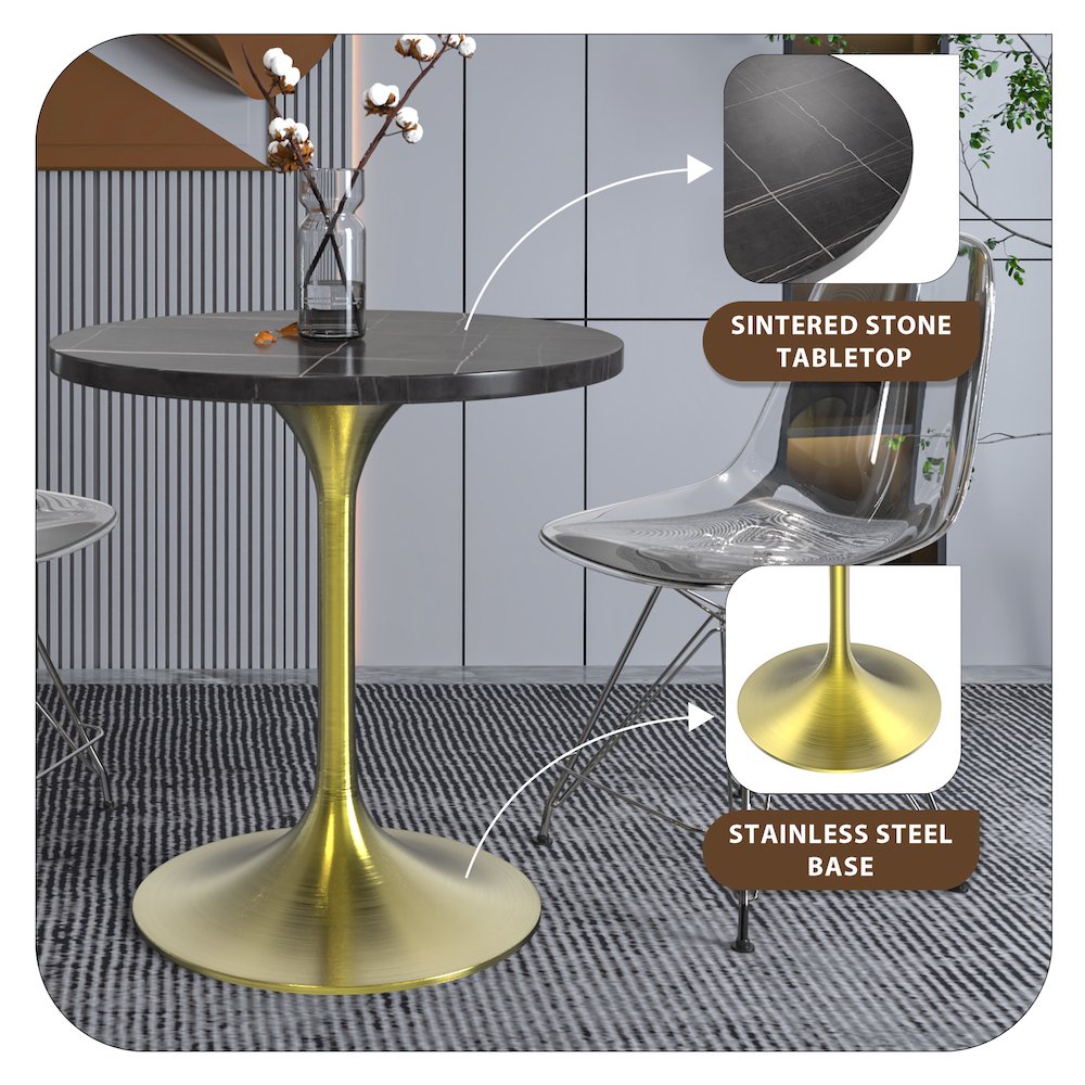 Verve Collection 27 Round Dining Table. Picture 1