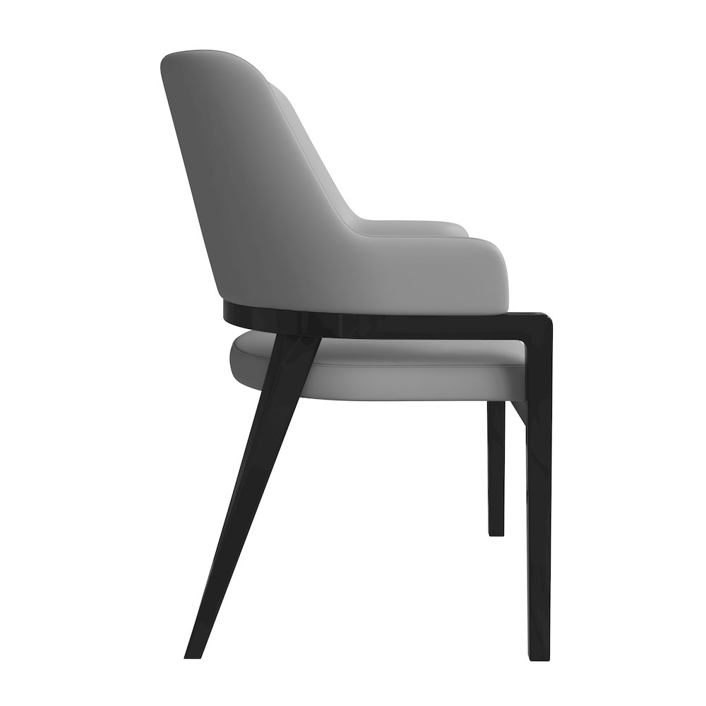 Ethora Collection Modern Wooden Dining Chair in Grey. Picture 7