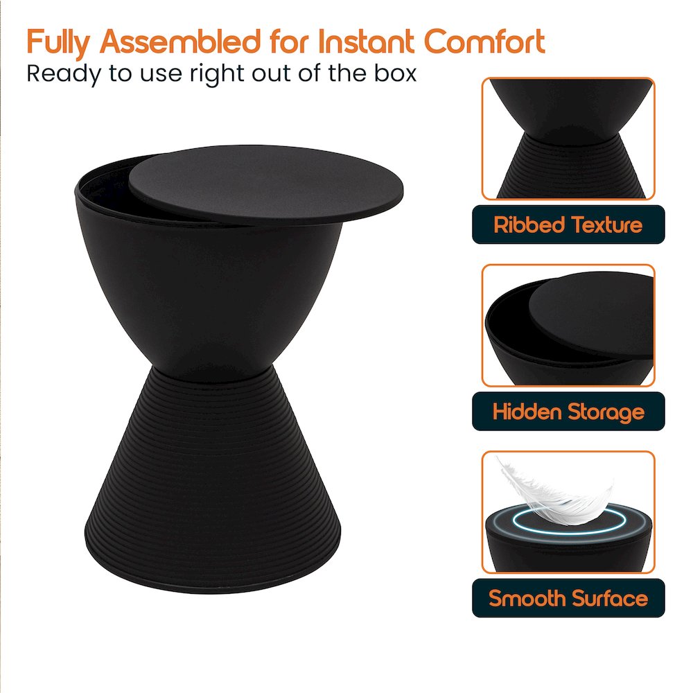 Modern Round  Boyd Side Table. Picture 7