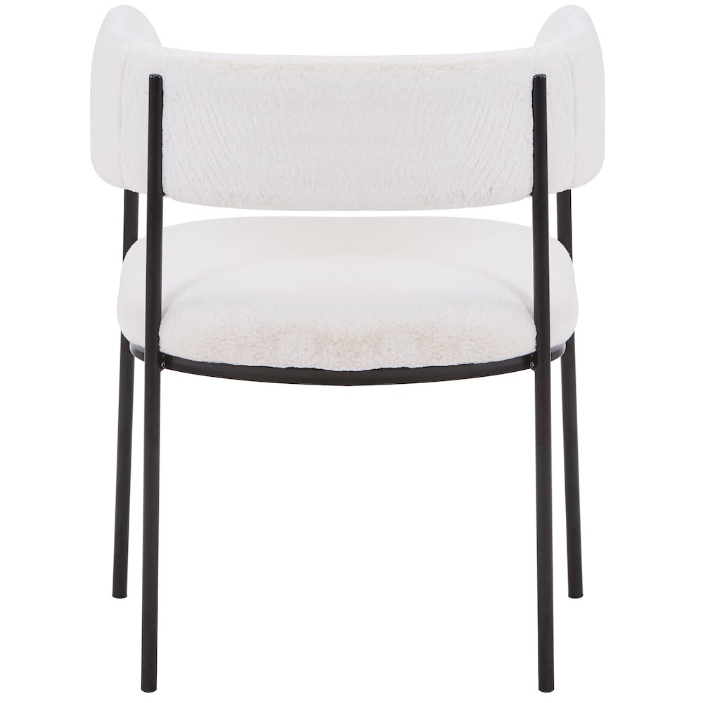 Gavin Series Modern Chair Black Frame in Light Taupe Set of 2. Picture 14