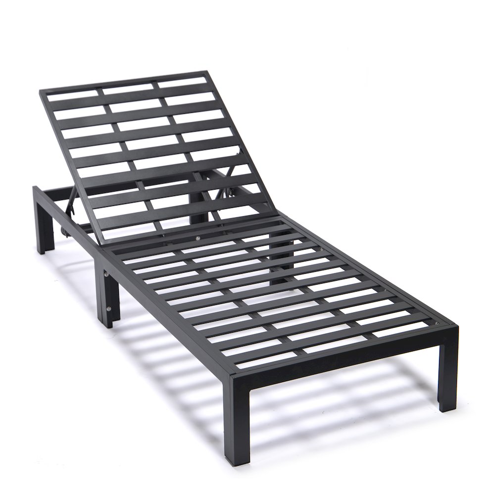 Chelsea Modern Outdoor Chaise Lounge Chair With Cushions. Picture 9