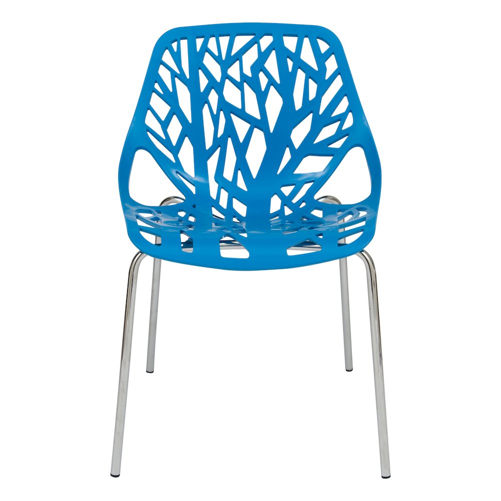 Modern Asbury Dining Chair w/ Chromed Legs. Picture 16