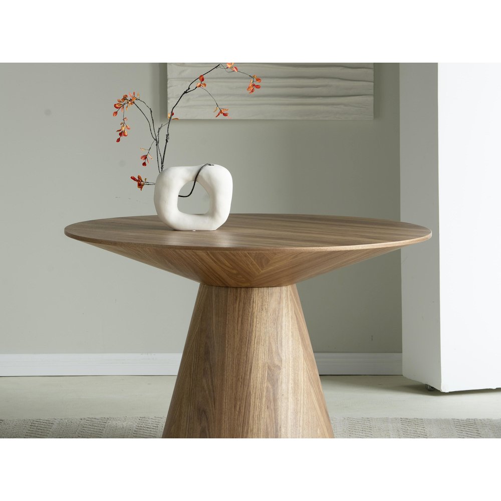 Fynix Collection Modern Dining Table In Natural Wood. Picture 24